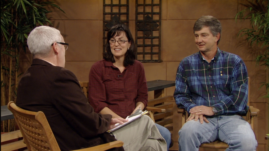 Tom Spencer with Paula and Glenn Foore, Springdale Farm 