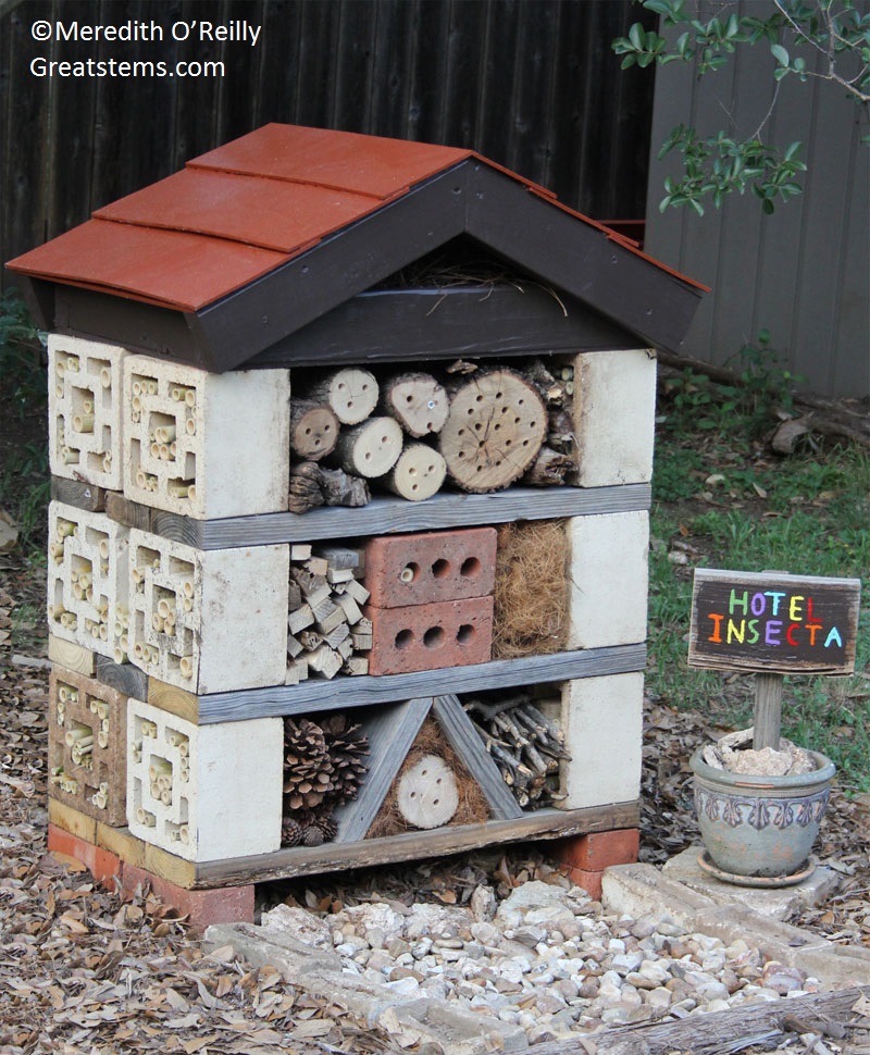 Insect hotel project Meredith O'Reilly Great Stems 