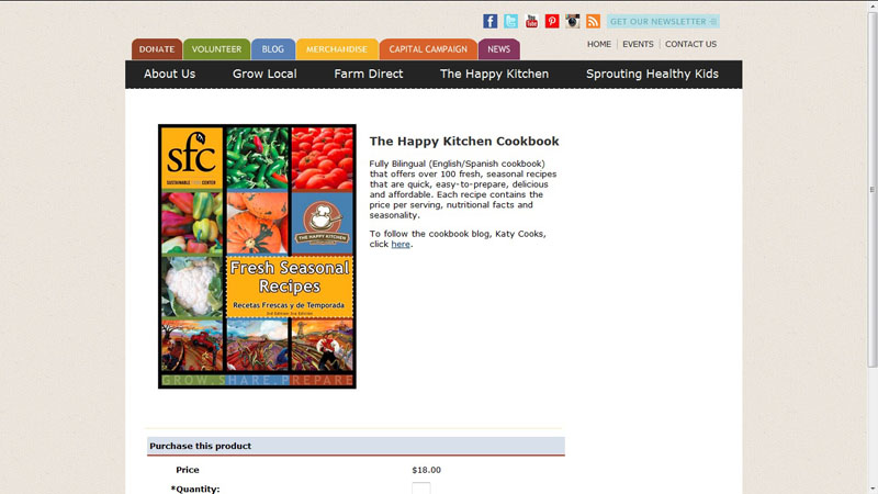 The Happy Kitchen cookbook Sustainable Food Center The Happy Kitchen cookbook Sustainable Food Center