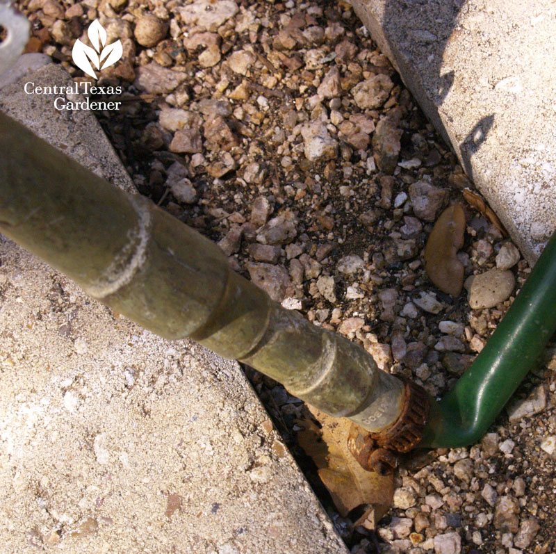 copper pipe and vinyl tube for pump disappearing fountain