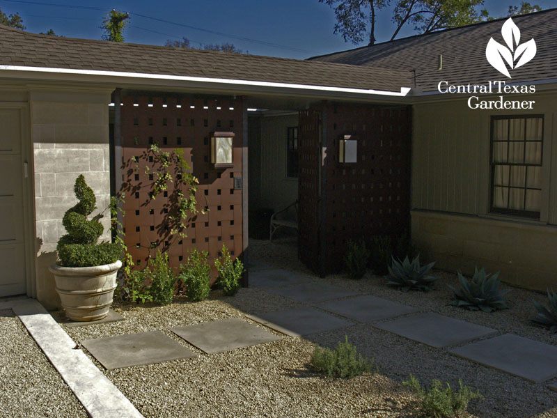 courtyard entrance metal doors design by Patrick Kirwin