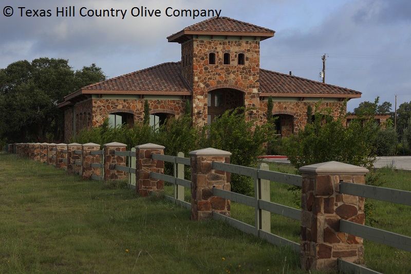 Texas Hill Country Olive Company mill house 