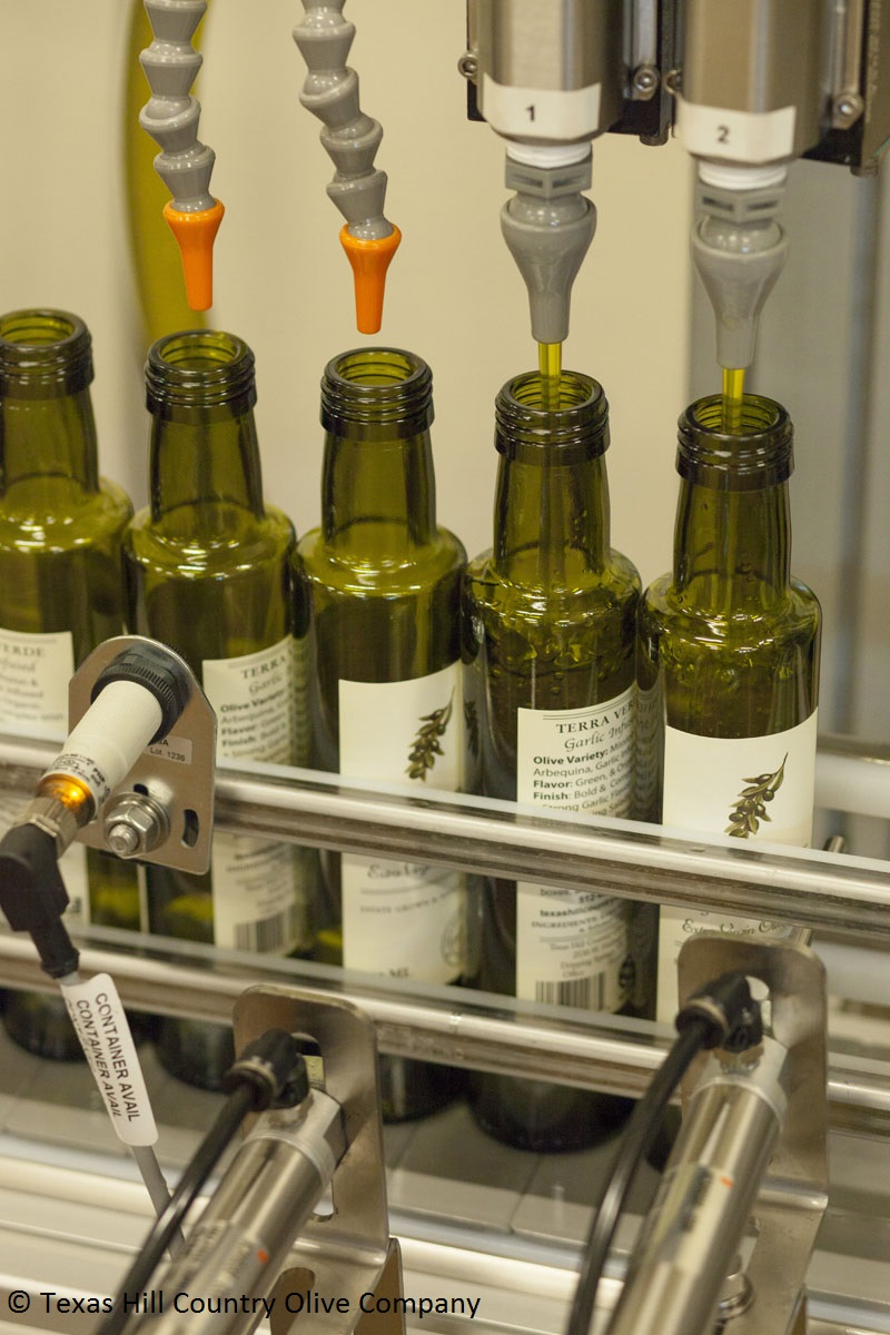 Organic olive oil at Texas Hill Country Olive Company
