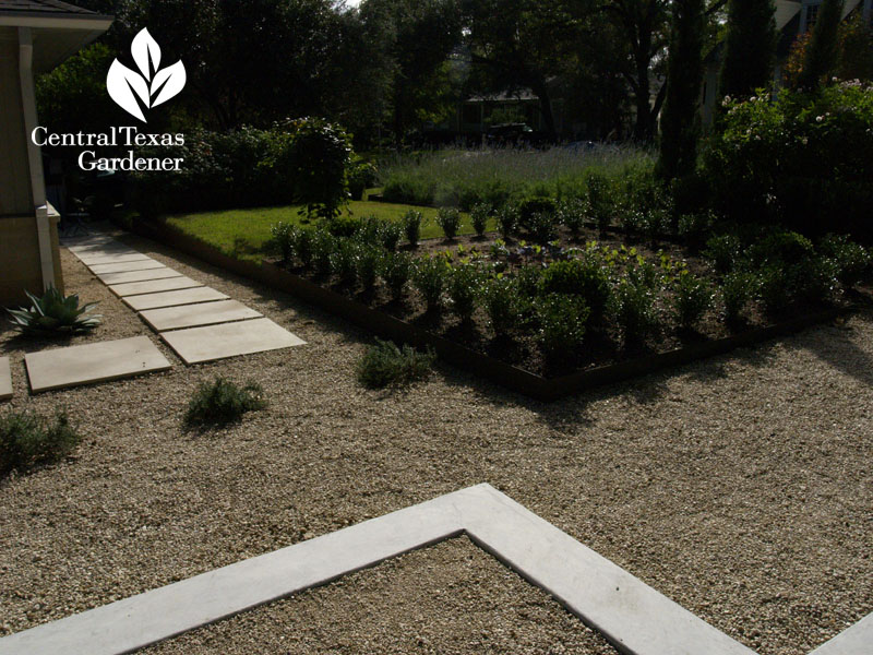 formal front yard vegetable garden design by Patrick Kirwin 