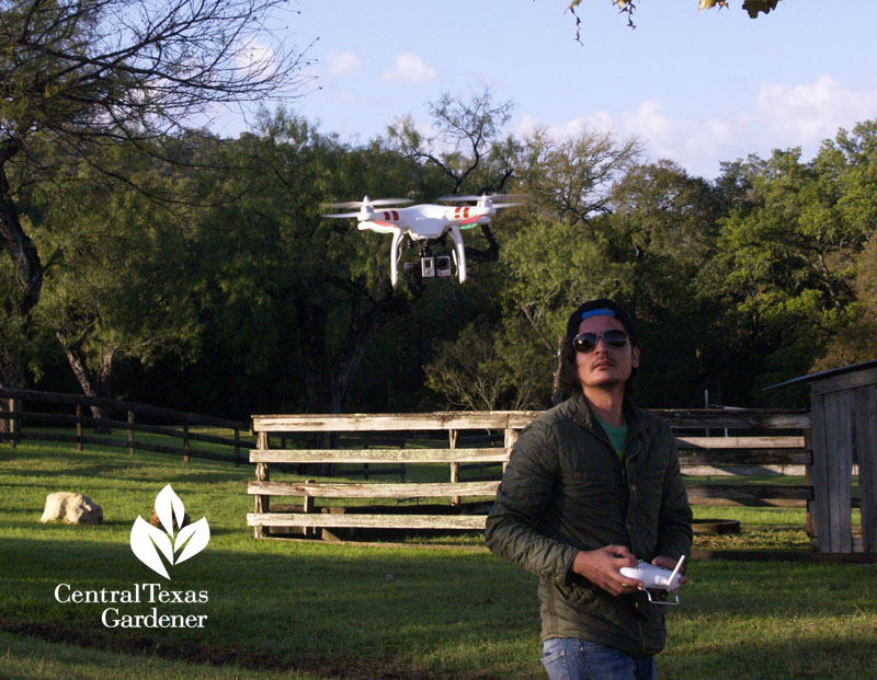 Billy Driver Phantom quadcopter Center Texas Gardener 