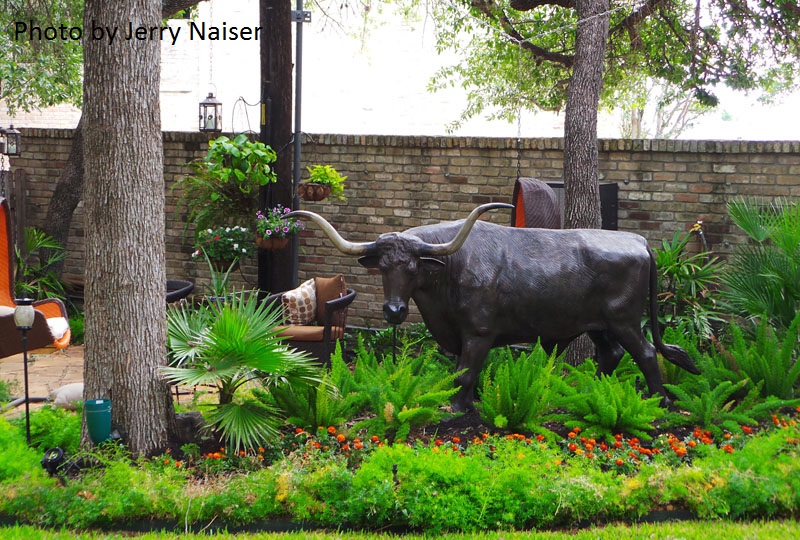 Woodland and art garden Jerry Naiser Austin Texas 