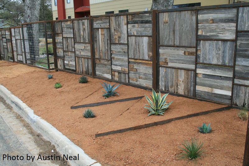 creative fence and curb Austin Neal Austin Texas gsrden