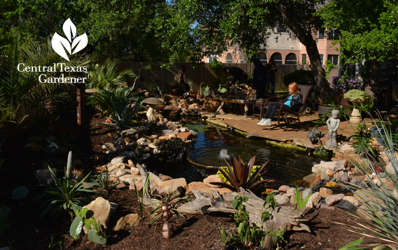 backyard pond design replace playscape central texas gardener 
