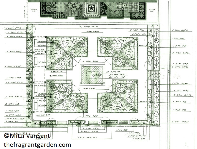Mitzi VanSant four square fragrant garden design Mitzi VanSant four square fragrant garden design