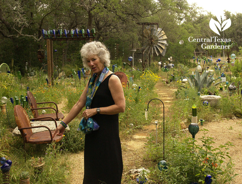 Healing garden bottle world battle with cancer central texas gardener