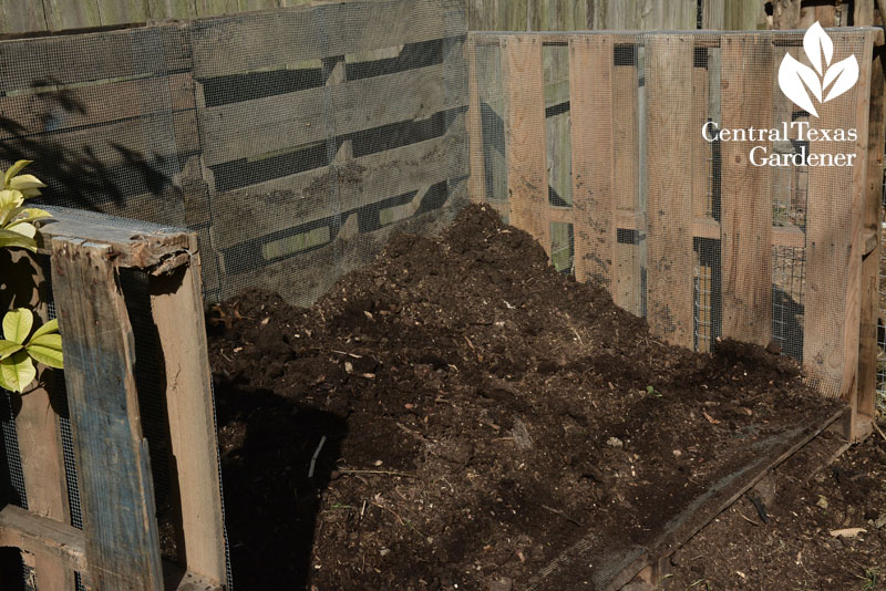 compost bin at Ten Acre Organics Central Texas Gardener 