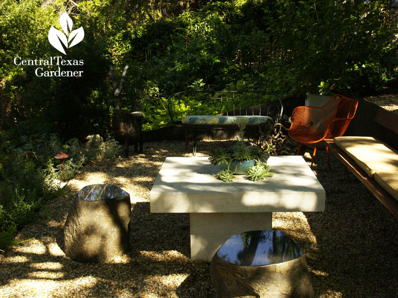 Lynne Dobson's shady garden on a slope Central Texas Gardener