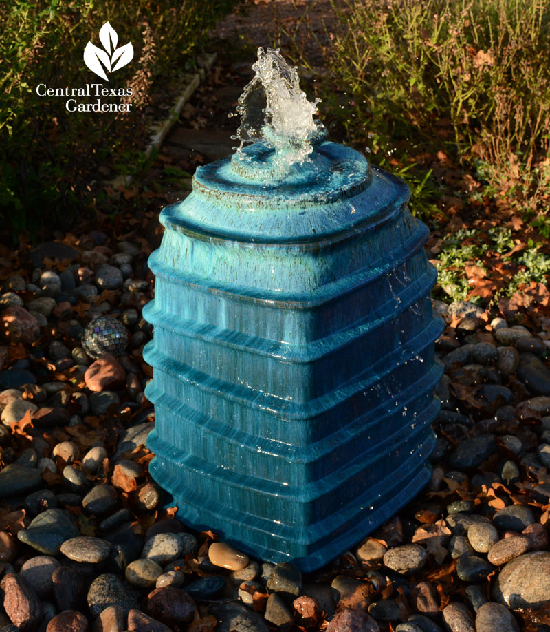 cute disappearing fountain for wildlife Central Texas Gardener