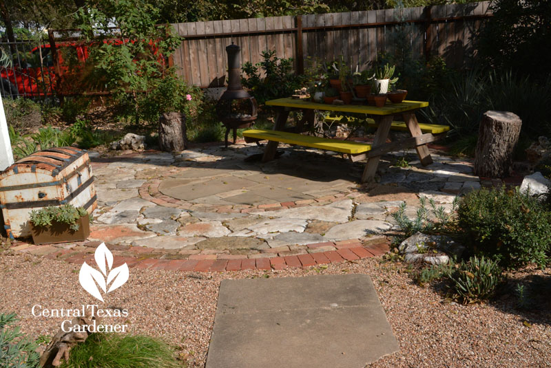 patio design mixed stonework Casey Boyter Central Texas Gardener