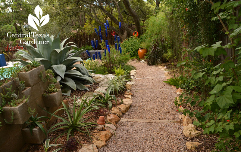 gravel path control rainwater Pam Penick Central Texas Gardener