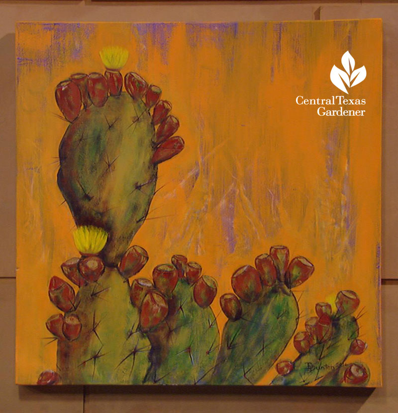 cactus painting by Darrell Dunten Central Texas Gardener