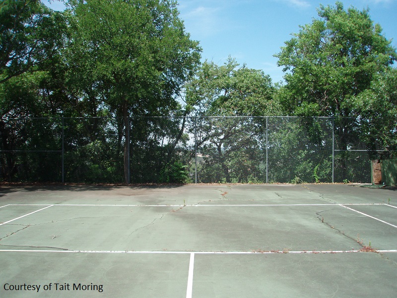 tennis court before garden Central Texas Gardener
