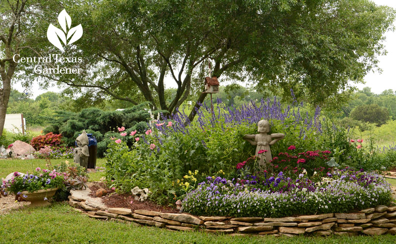 raised bed spring flower garden Central Texas Gardener