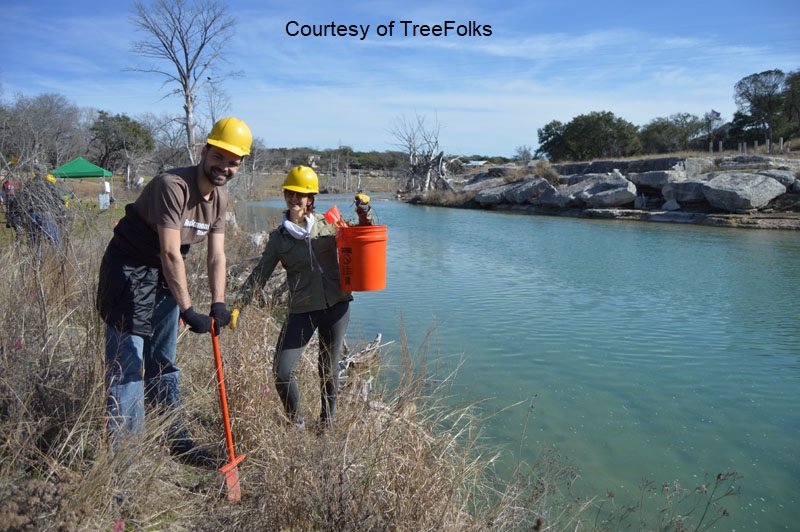 TreeFolks re-planting Blanco River Central Texas Gardener