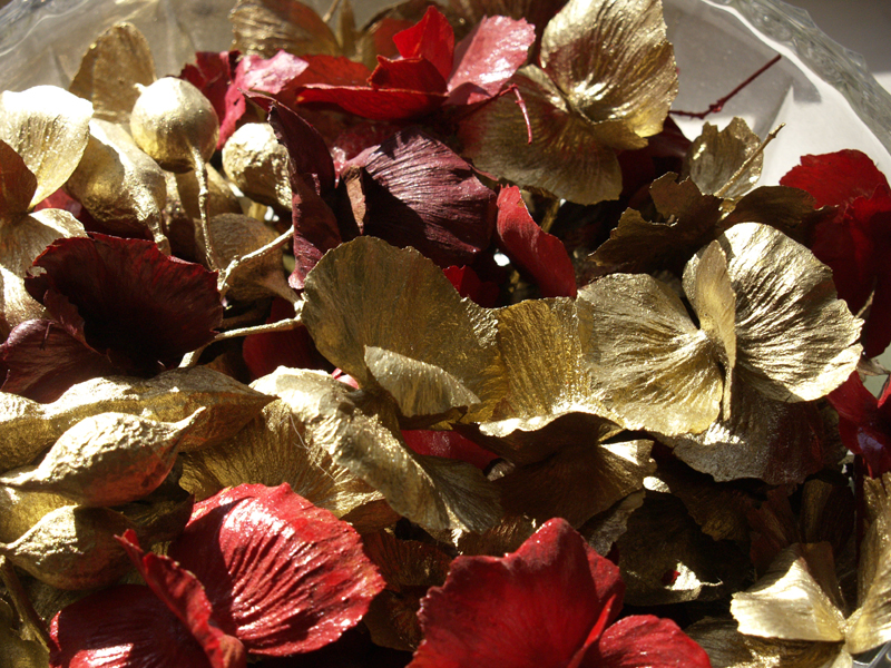 Butterfly vine holiday ornaments