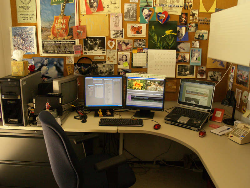 Linda's CTG office at KLRU