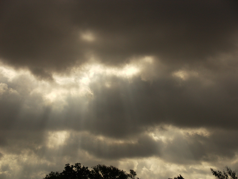 Rain clouds over Austin 