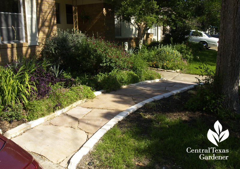 stone walkway to replace lawn (c) Linda Lehmusvirta