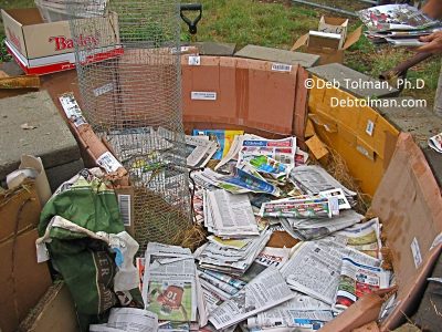 Keyhole gardens materials (c) Deb Tolman