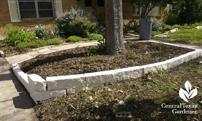 new flower bed instead of grass