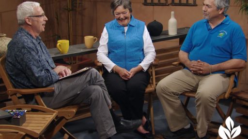 pond tour Tom Spencer with Linda and Karl Tinsley Central Texas Gardener