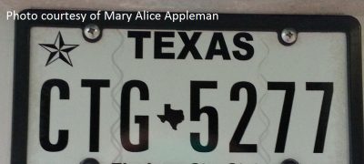 CTG license plate central texas gardener
