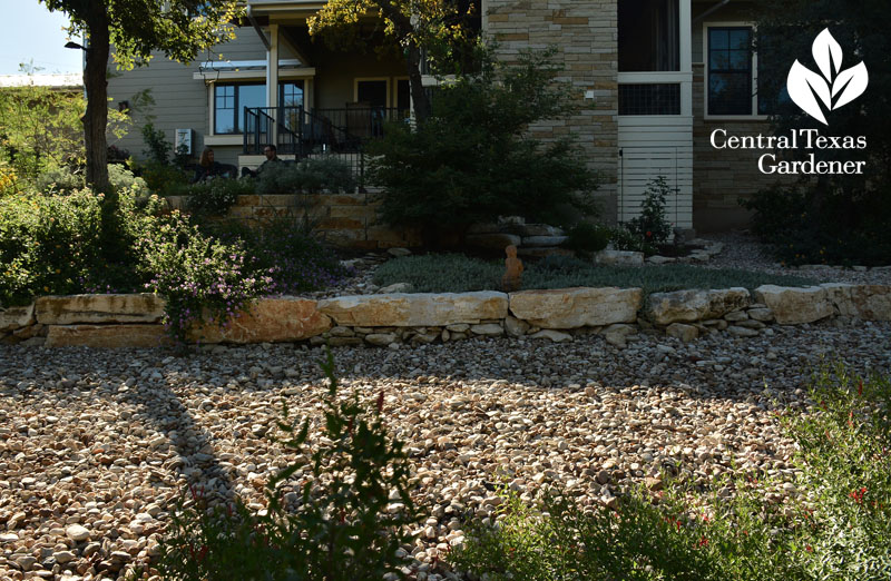 filtration trench rainwater retention Central Texas Gardener 