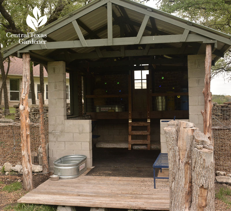 cordwood shed Liberty Hill Central Texas Gardener