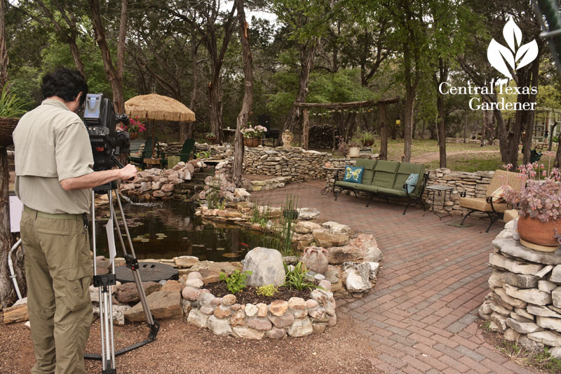 Pond and patio design Liberty Hill Central Texas Gardener