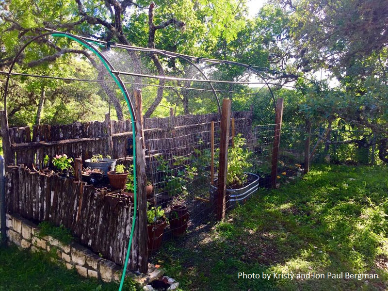 Hoop house garden structure Central Texas Gardener