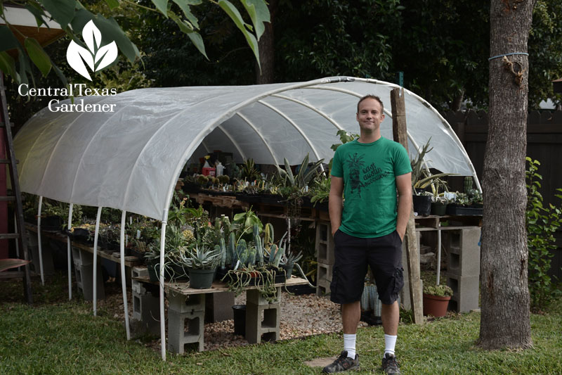 Eric Pedley's hoop house Central Texas Gardener 