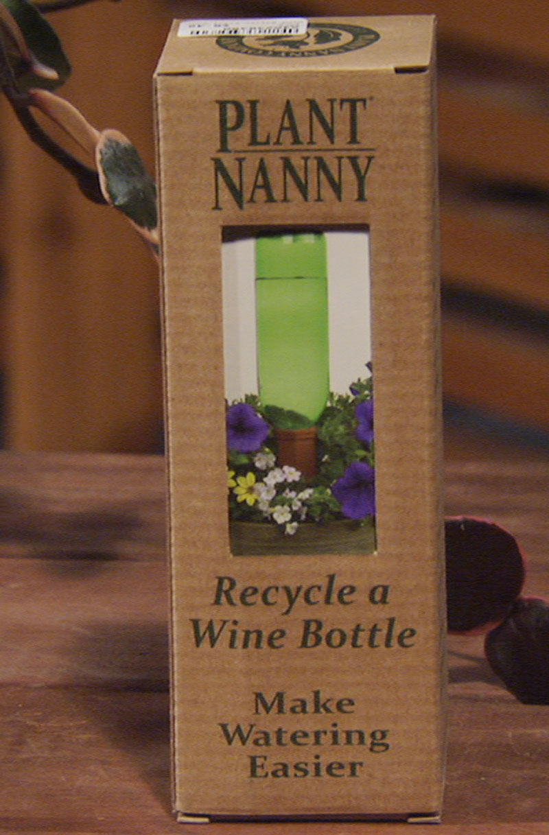 Plant Nanny wine bottle water Central Texas Gardener
