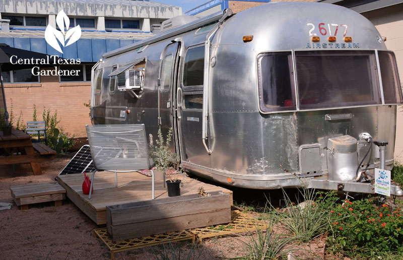 Airstream patio Ann Richard School Central Texas Gardener