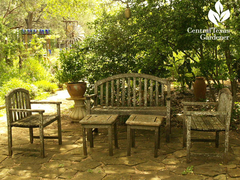 shady flagstone patio Central Texas Gardener