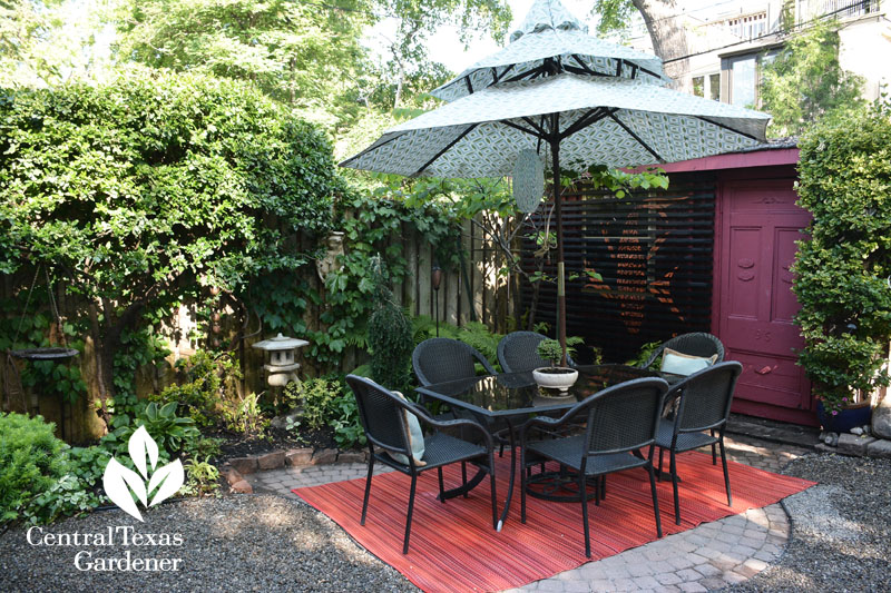 tiny patio Cabbagetown, Toronto Central Texas Gardener