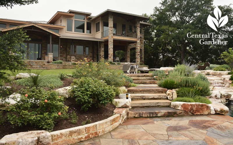 Hill Country garden patio berms Central Texas Gardener