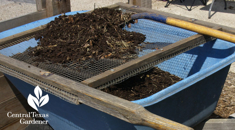 screening finished compost