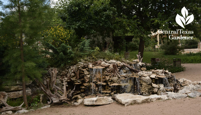 Natural style waterfall Warrior Family Support Center Central Texas Gardener