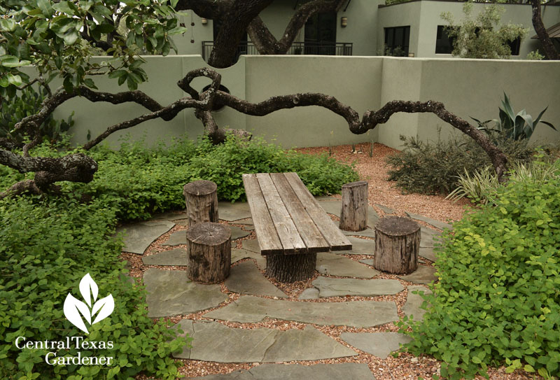 picnic table from old garden gate Central Texas Gardener