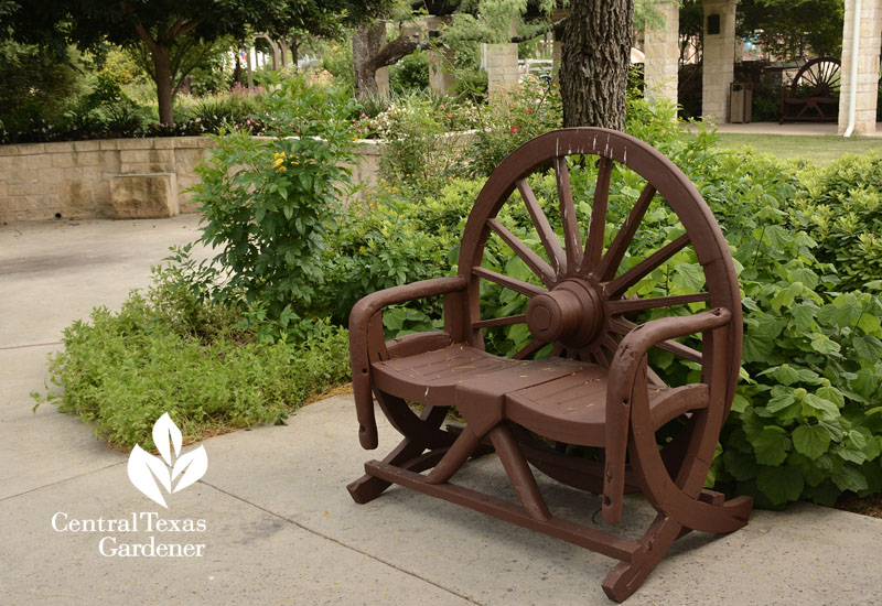 garden bench Warrior Family Support Center Central Texas Gardener