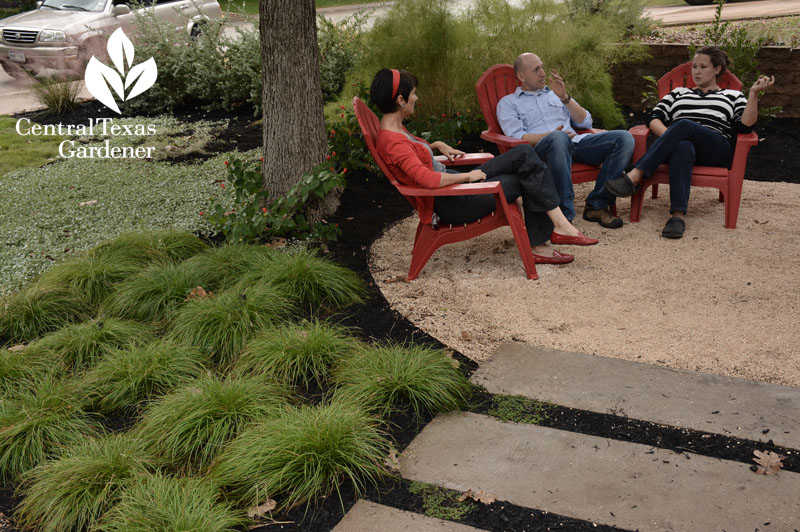 Front yard patio sedge and decomposed granite Central Texas Gardener