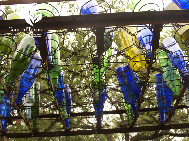 bedspring bottle tree Elayne Lansford Central Texas Gardener