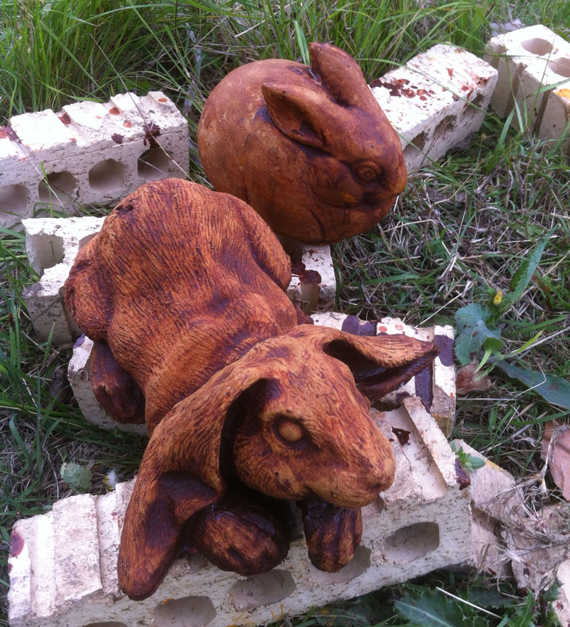 concrete stain bunnies Central Texas Gardener