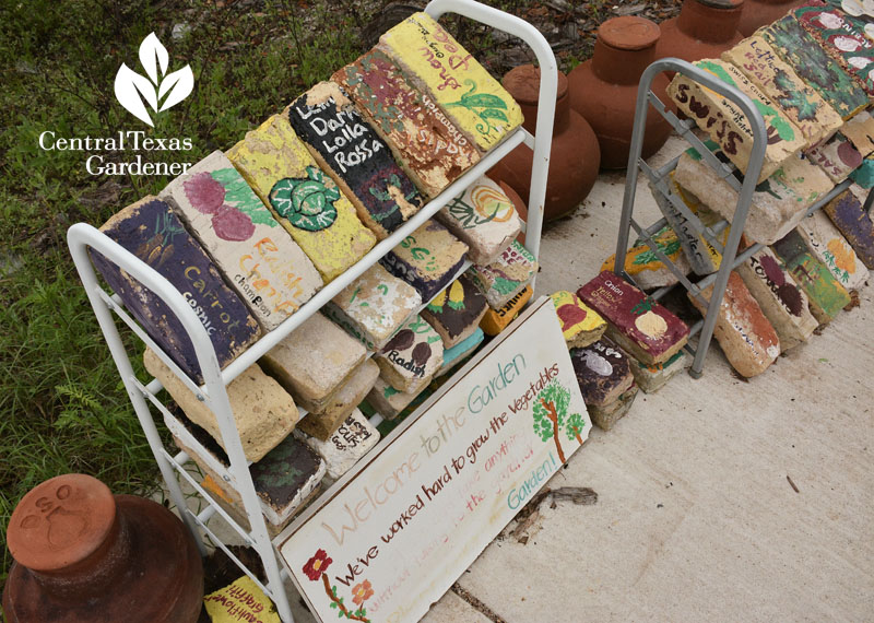 painted bricks Sustainable Food Center Central Texas Gardener