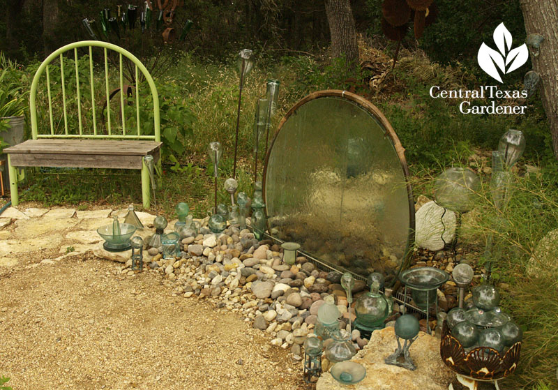 table top waterfall Elayne Lansford Central Texas Gardener